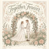 Classic Purple Floral Wedding Enclosure Card エンクロージャーカード