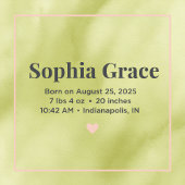 Minimal Elegant Wedding Welcome Sign – Ivory Marbl ポスター