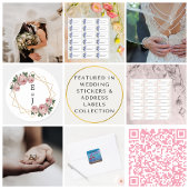 ロマンチックデイジーフローラターコイズ差出人住所 ラベル