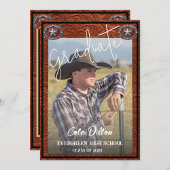 西洋愛国写真卒業招待状 サンキューカード