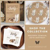 ダーティサーティウェスタンカントリー30歳の誕生日パーティー ペーパープレート