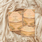 Western Desert Canyon Wedding セーブザデート