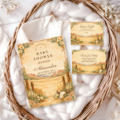 Western Desert Wildflower Baby Shower 招待状