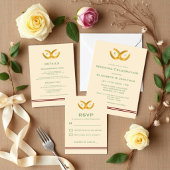 ウェスタンホースシューズ結婚式のレセプション 招待状