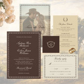 Romantic Western Ranch Wedding Invitation 招待状