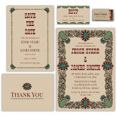 Save The Date Flat Announcement Card 案内状