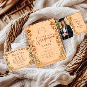 Western Wildflower Party Graduation サンキューカード