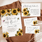 Bee Sunflower Gender投票サインを明らかにする ポスター