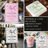 Tiniお洒落の少し古い誕生日パーティー サンキューカード