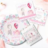 シンプルお洒落可愛い水色パステルギフト ラッピングペーパーシート