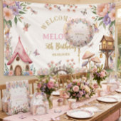 ファンタジーな妖精の花の5歳の誕生日招待状 招待状