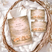 Whimsical Forest Friends Baby Shower 招待状