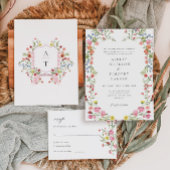 ガーデンお洒落ワイルドフラワー結婚ズ テーブルナンバー