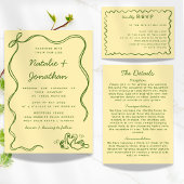 ドードルお洒落スワンズバターイエロ結婚ーズ 招待状