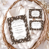 Whimsical Safari Animals Neutral Diapper Raffle エンクロージャーカード