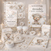 Guess who game Whimsical Teddy Bear Baby Shower  便箋