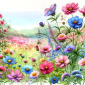 水お洒落色蝶とフローラウェディング オールインワン招待状