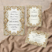 白花飾金ゴールドシール ラウンドシール (この独立クリエイターのコレクションをカスタマイズ。)