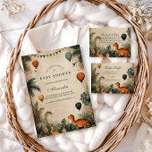 Wild Dino Forest Baby Shower スタンダードカクテルナプキン