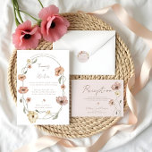 ボホアイスランドウォーターカラーアイスランドポピーの花 出欠カード