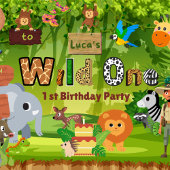 ワイルドワンジャングル1st誕生日招待状 シーズンカード