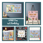 ワイルドワンジャングルサファリテーマ1st誕生日 横断幕