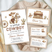 Wild West Little Cowboy Baby Shower Welcome アクリルサイン