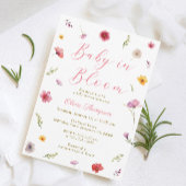 ベビーの開花ワイルドフラワーベビーシャワーの好意 ギフトタグ