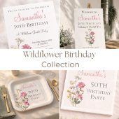 50th Birthday Party Wildflower コーヒーマグカップ