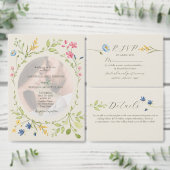 青い野生の花の返信住所ラベル ラベル (この独立クリエイターのコレクションをカスタマイズ。)