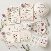 Rustic Wildflower Meadow Thank You Card サンキューカード