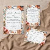 ワイルドフラワースピリットボホ結婚式招待状 招待状 (この独立クリエイターのコレクションをカスタマイズ。)