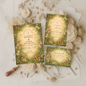 Wildflower Woodland Garden Wedding セーブザデート