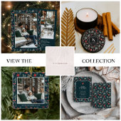 Winter Botanicals | Monogram Christmas スタンダードカクテルナプキン