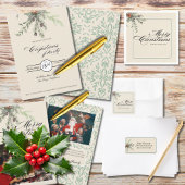 Winter Botanicals Christmas Party Foliage Party 招待状