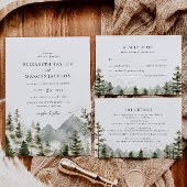 ボホマウンテンフォレストパインツリーエレガントな結婚式 メニュー