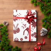 Green Winter Forest One Photo Christmas Card シーズンカード (この独立クリエイターのコレクションをカスタマイズ。)