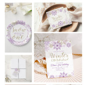 冬のオーネダーランドホットチョコレートバーサインパープル ポスター