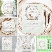 Rustic Deer-Themed Baby Shower ポスター