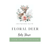 鹿の森の動物の本ベビー囲いカード エンクロージャーカード