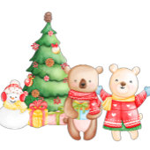 ウッドラパーソナライズされたンドクリスマス セラミックオーナメント