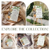 Woodland Animals Greenery It’s a Boy Baby Shower 招待状