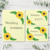 黄色ひまわりデザイン結婚ズ フェイバーボックス (この独立クリエイターのコレクションをカスタマイズ。)