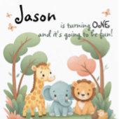 動物園の誕生日 ラウンドシール