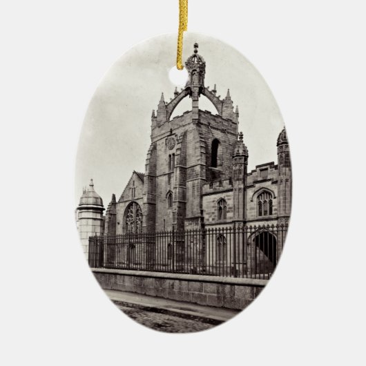 College王-アバディーン大学-ヴィンテージ セラミックオーナメント (正面)