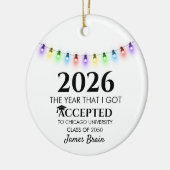 College Acceptance Ornament, College Ornaments,  セラミックオーナメント (左)