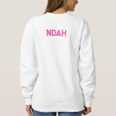 College - Barcelona - Pink スウェットシャツ (裏面)