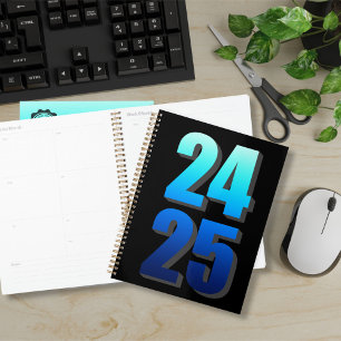College Business Blue and black 2024 2025個人 プランナー手帳