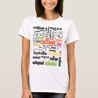 College Education Word Cloud patterns Tシャツ
