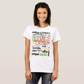 College Education Word Cloud patterns Tシャツ (正面フル)